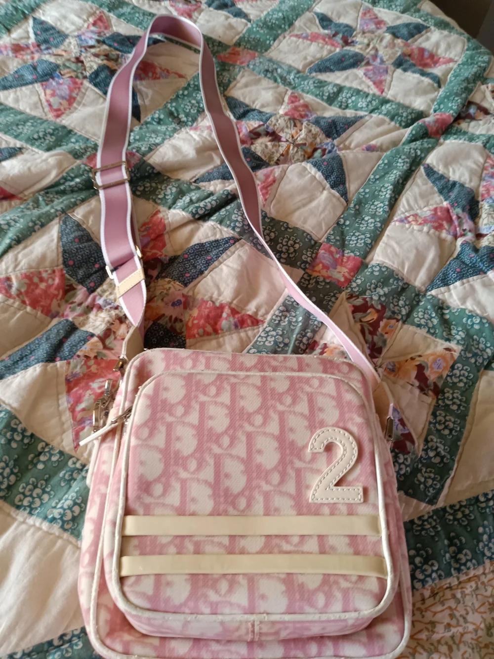 Dior Y2K Pink Diorissimo Girly Trotter Messenger Bag